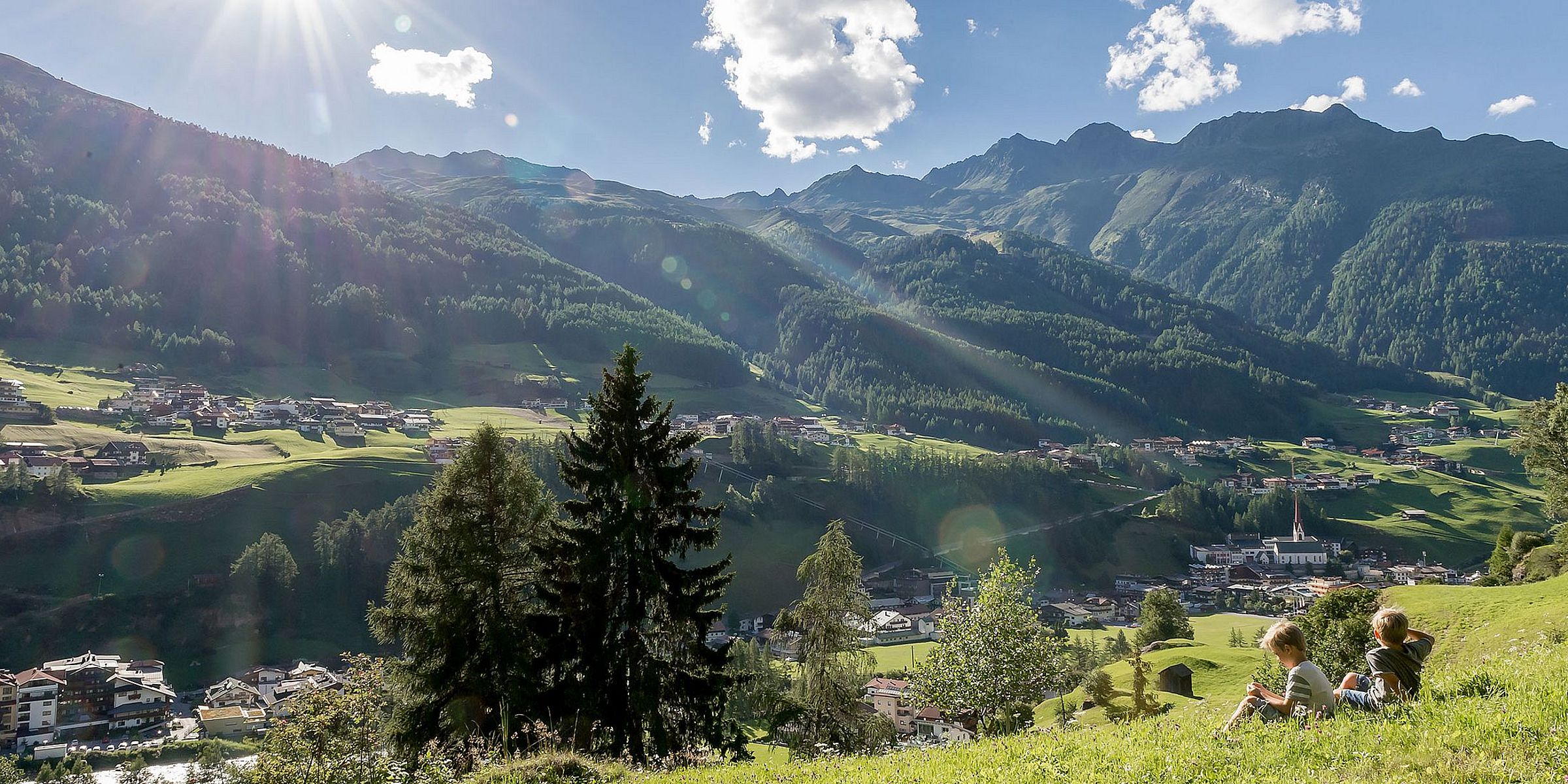 Wanderweg in Sölden